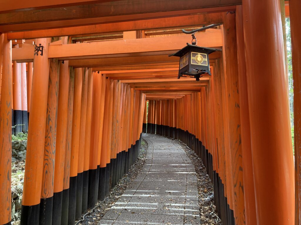 Thousands of red torii gates at Fushimi Inari Taisha